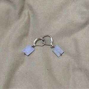 Blue gem earrings